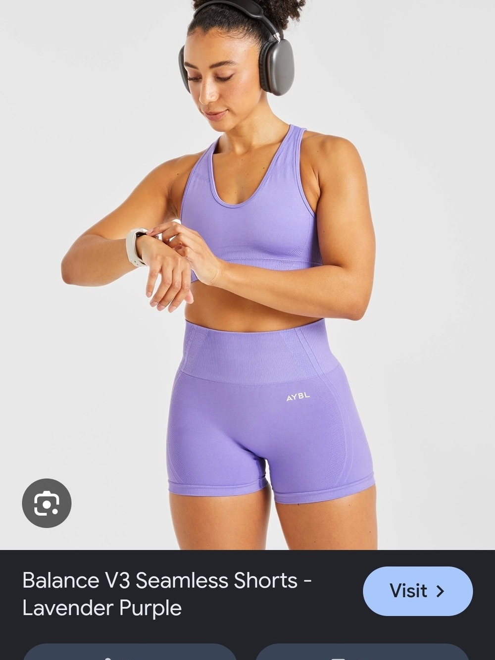 AYBL Balance V3 Seamless Sports Bra- Lavender Purple
